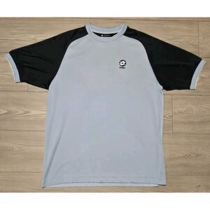 Lotto Italian Sports Design Jersey Shirt Mens XXL Light Blue Black Soccer